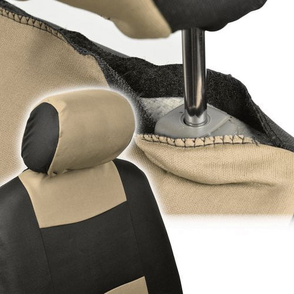 BDK Full Set of Deluxe Low Back Seat Covers, Universal Fit for Car, Truck, SUV or Van