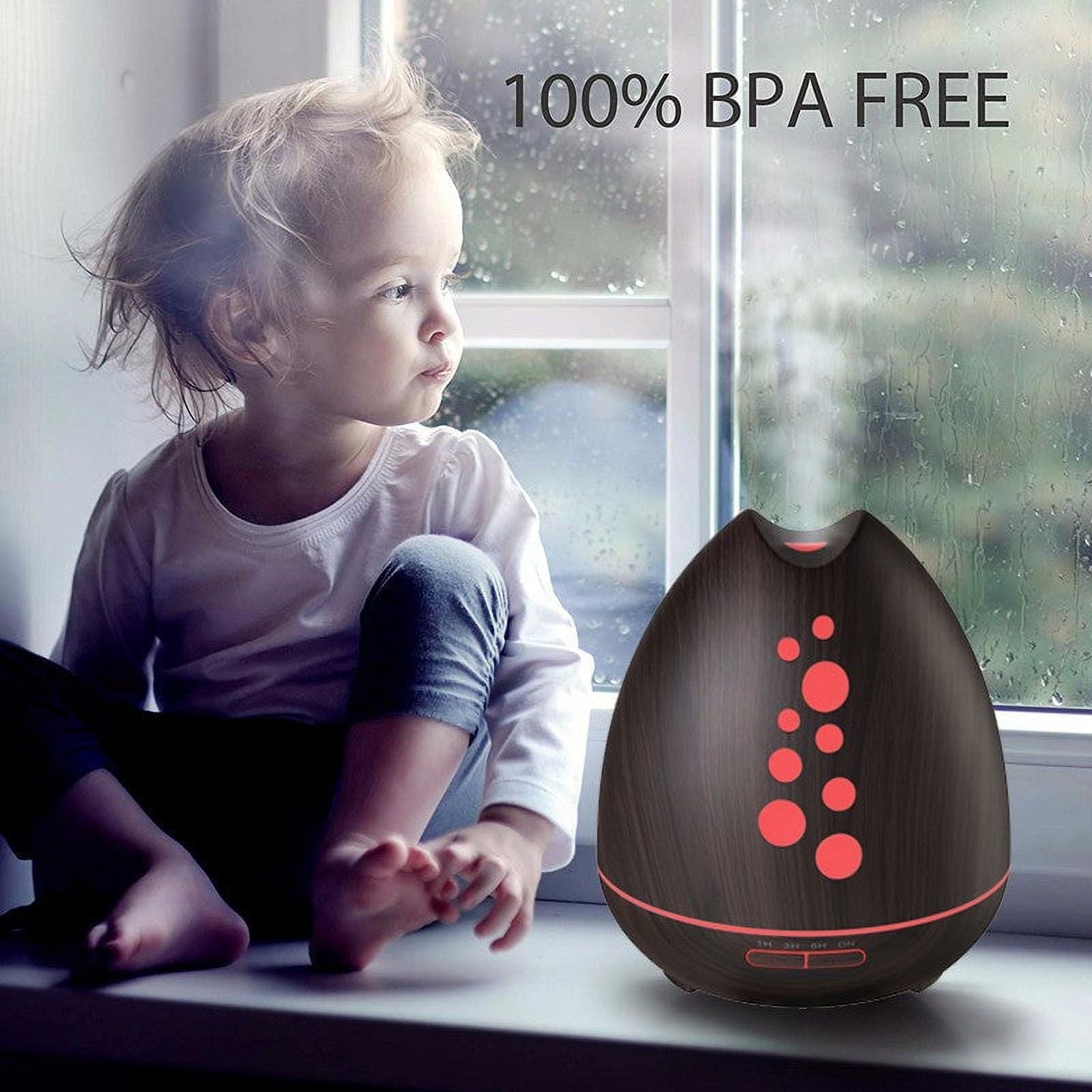 TGE Unique 400ML Essential Oil Diffuser Humidifier Bluetooth Music Speaker with Remote 7 Color LED Lights Auto Shut-off