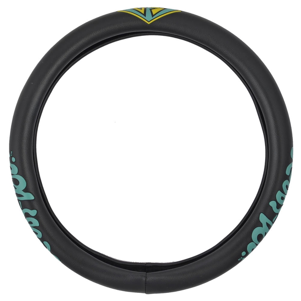 BDK WB Warner Brothers Scooby Doo Steering Wheel Cover for Standard Size Wheels (14.5-15.5") (Black)