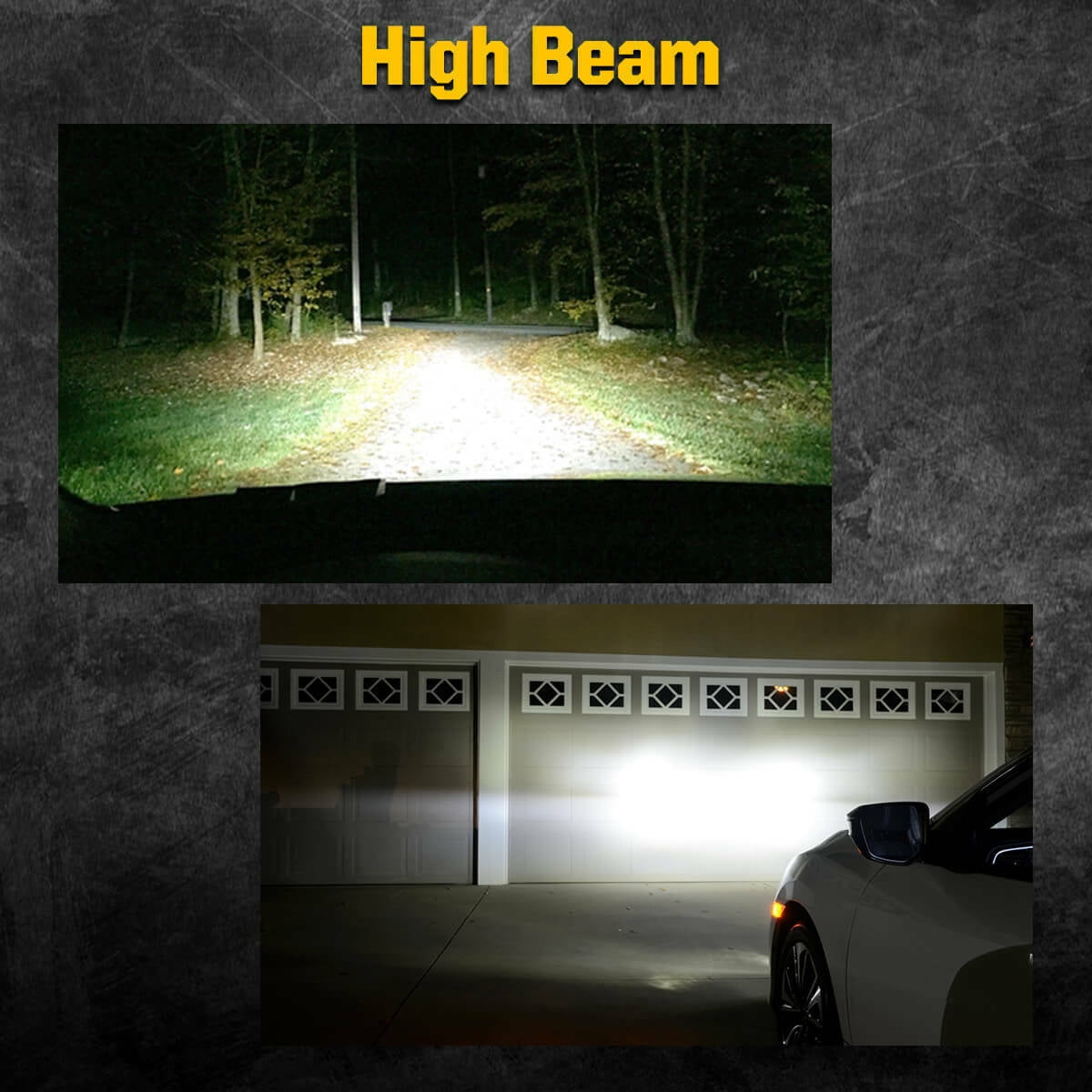 Lasfit 9005 LED Headlight Bulbs HB3 High Beam Halogen Replacement, 50W 5000LM 6000K White (Free 194 LED Bulbs) | 4 Bulbs