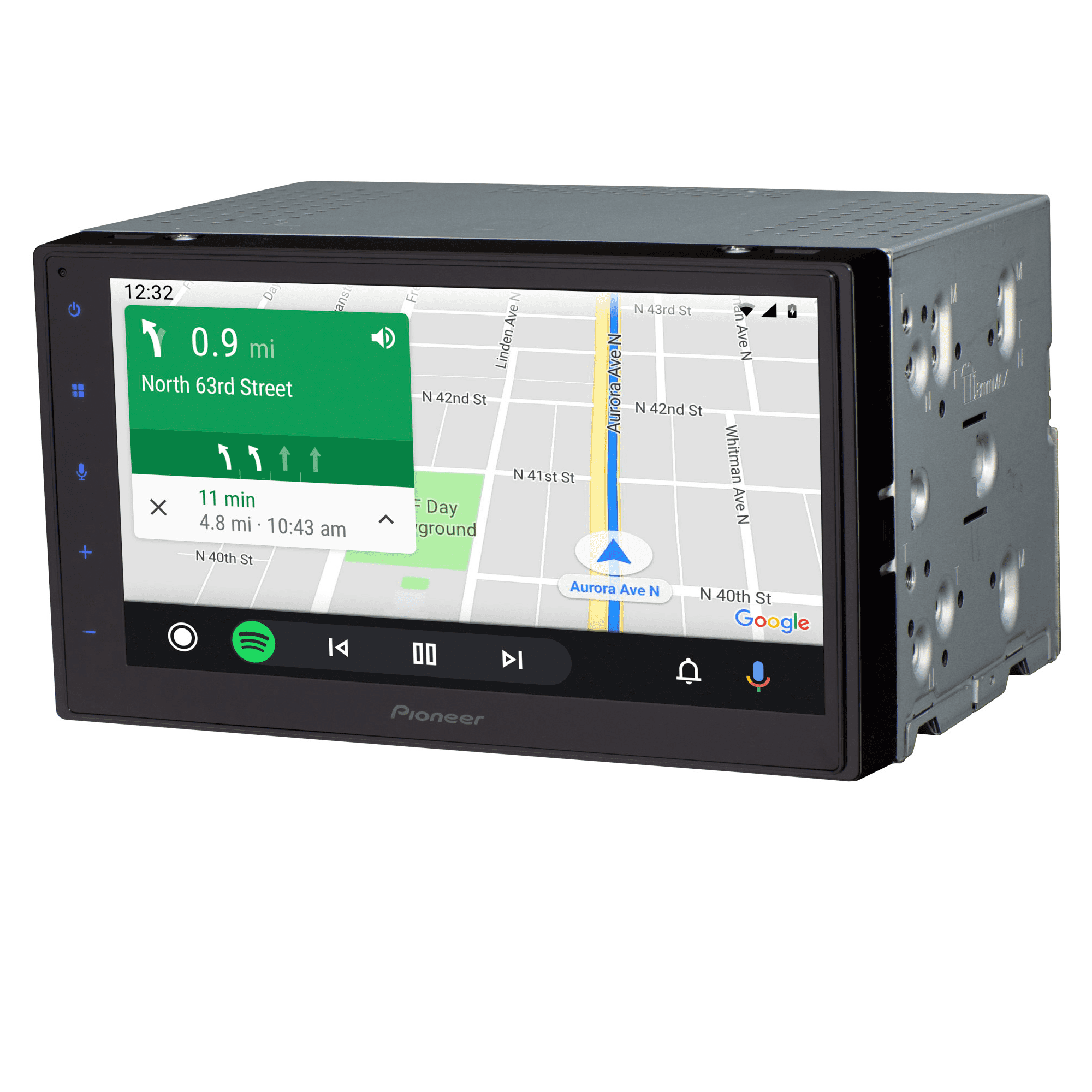 Pioneer DMH-160BT Car Play/Android Auto Digital Media Receiver with 6.8" Touchscreen and Bluetooth,Double Din, Backup Camera Ready