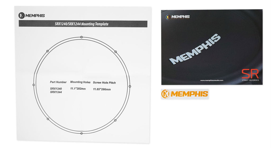 Memphis Audio 500w SRX1240 12" SRX Car Subwoofer Sub+Wireless EarBuds