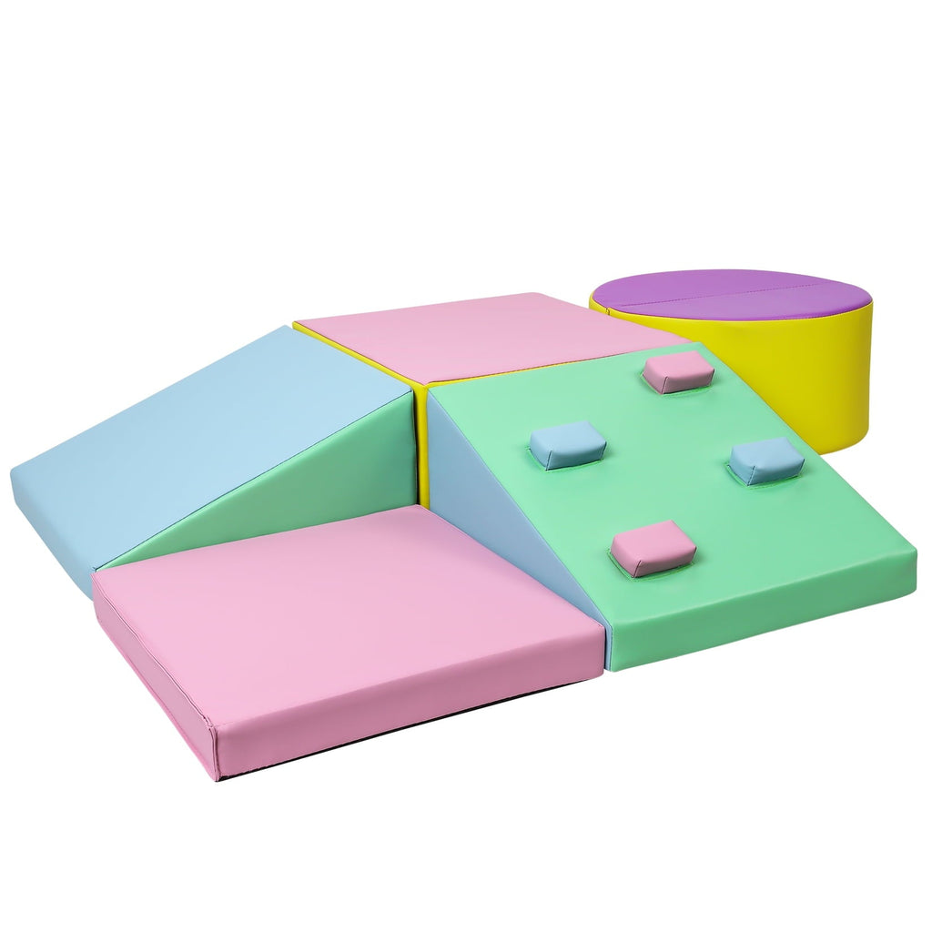 Soft Climbing Set,Foam Climbing Blocks for Toddlers , Climbing, Crawling Play Set,5PCS