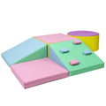 Soft Climbing Set,Foam Climbing Blocks for Toddlers , Climbing, Crawling Play Set,5PCS
