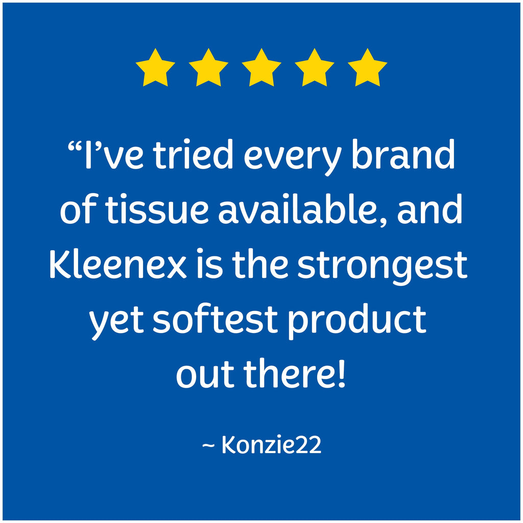 Kleenex Ultra Soft Facial Tissues, 6 Cube Boxes (390 Total Tissues)