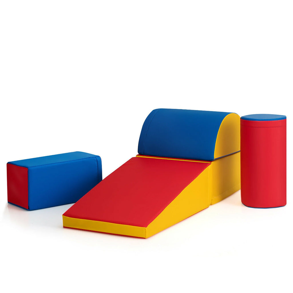 5 Piece Climb and Crawl Foam Activity Play Set,Safe Active Climbing,Lightweight Interactive Set