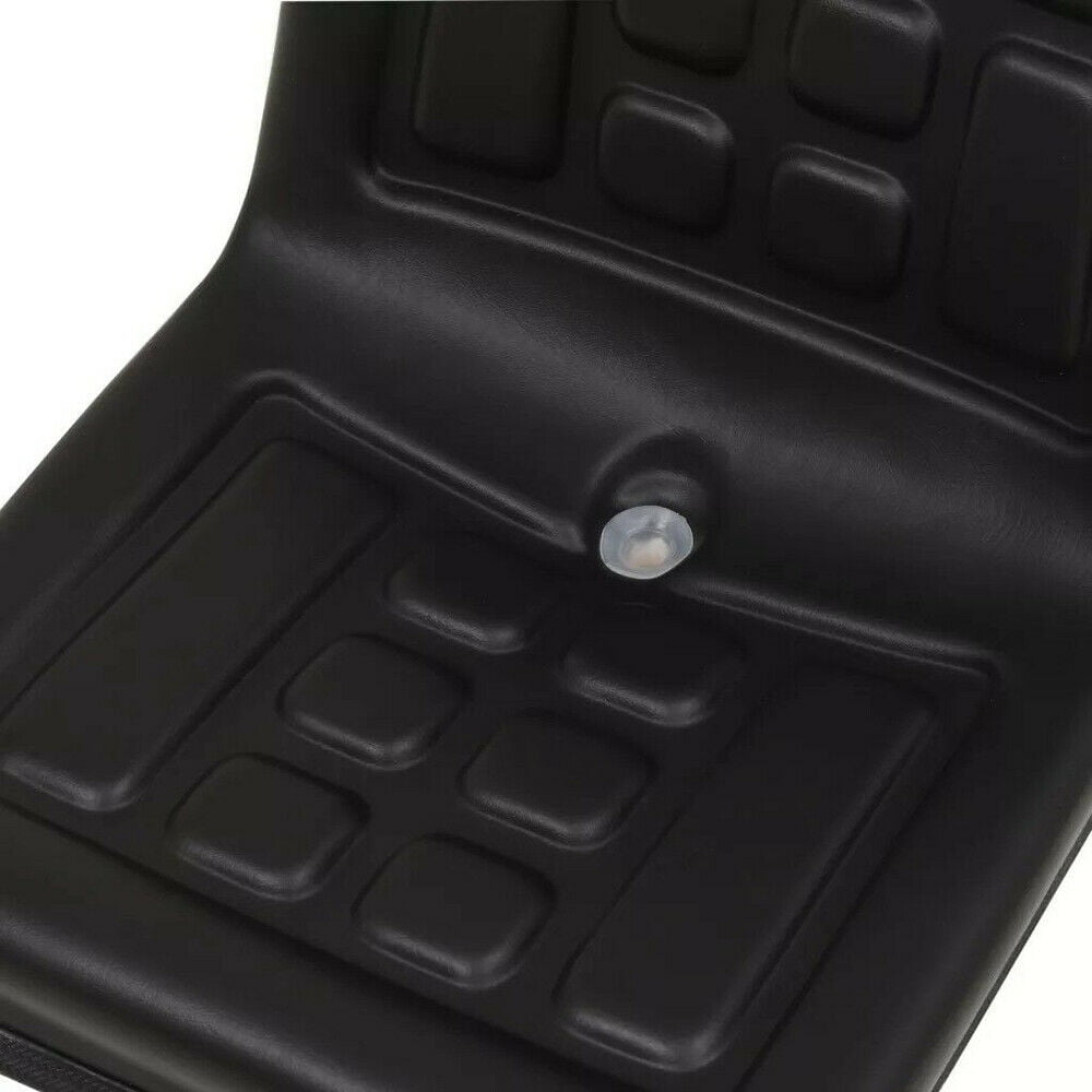 ANQIDI General Compact Tractor Seat Adjustable Suspension Seat with Brackets for Tractor Digger (Black)