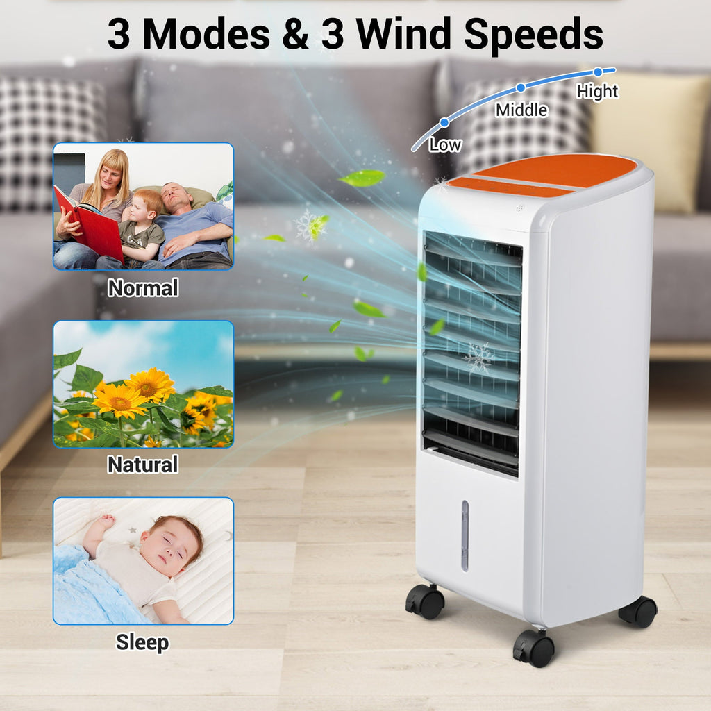 Yescom 3-in-1 Portable Evaporative Air Cooler 110V Fan w/ Humidifier & Remote Control for Bedroom RV