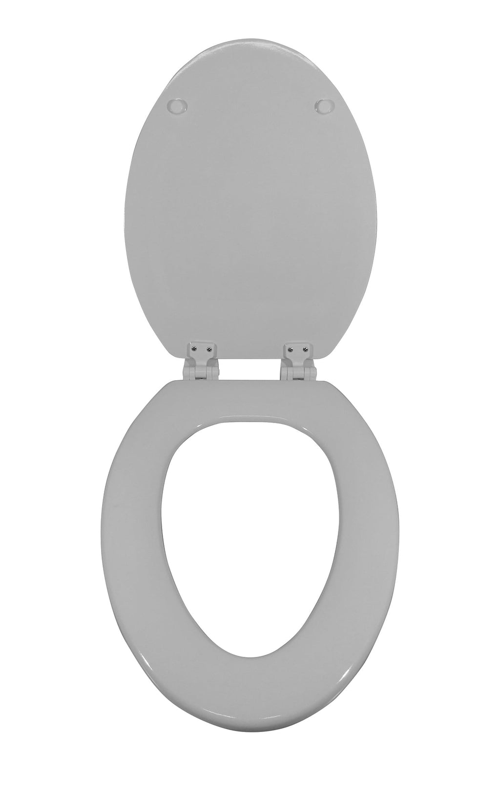 Mainstays Elongated White Wood Toilet Seat, Easy Clean
