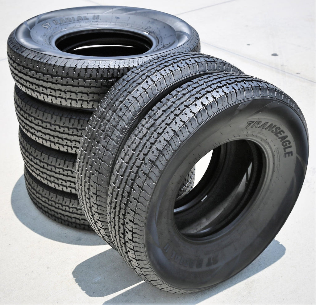 Set of 4 (FOUR) Transeagle ST Radial II Steel Belted ST 235/80R16 Load E (10 Ply) Trailer Tires