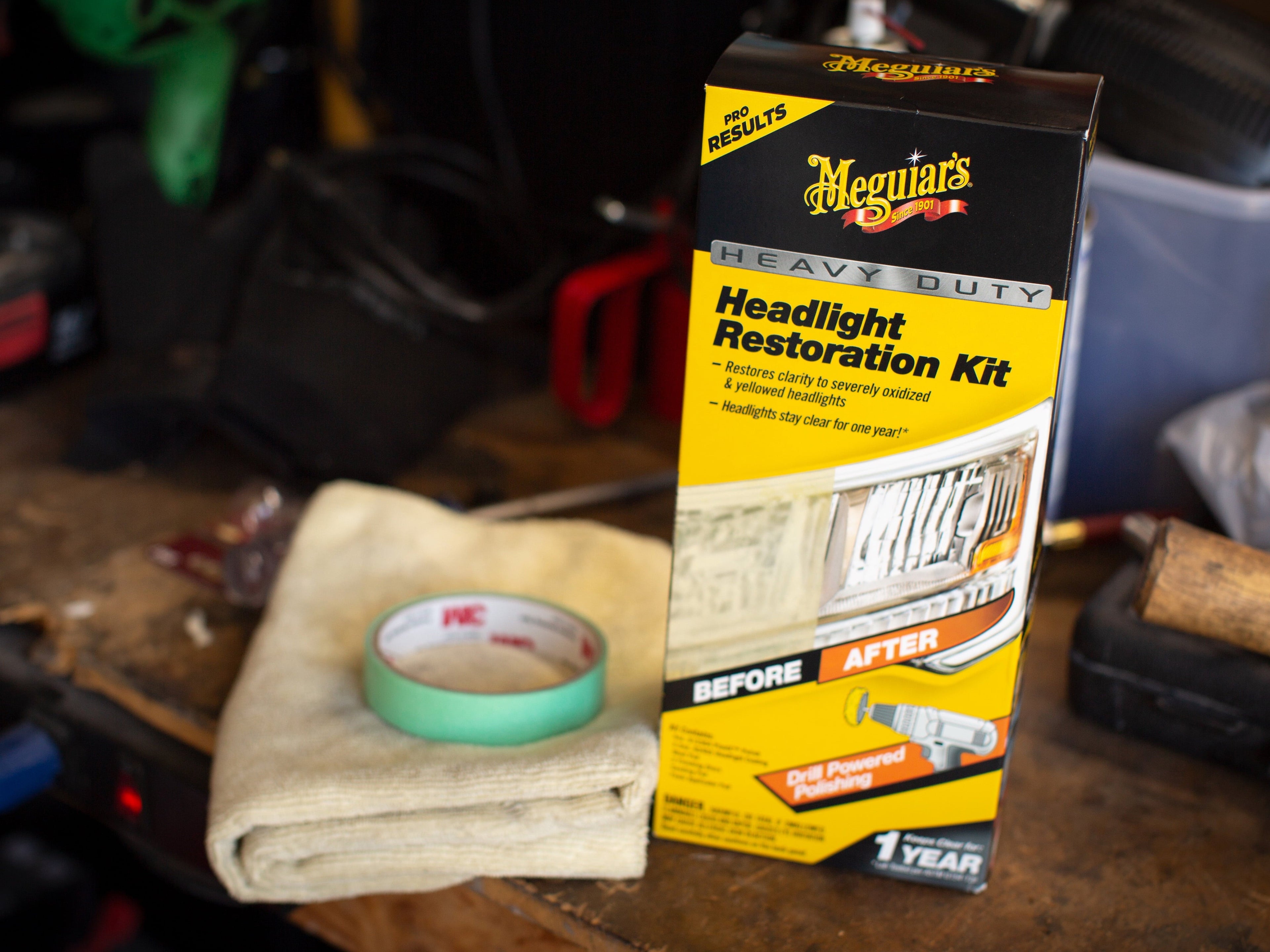 Meguiar's Heavy Duty Headlight Restoration Kit, G2980, 1 Pack