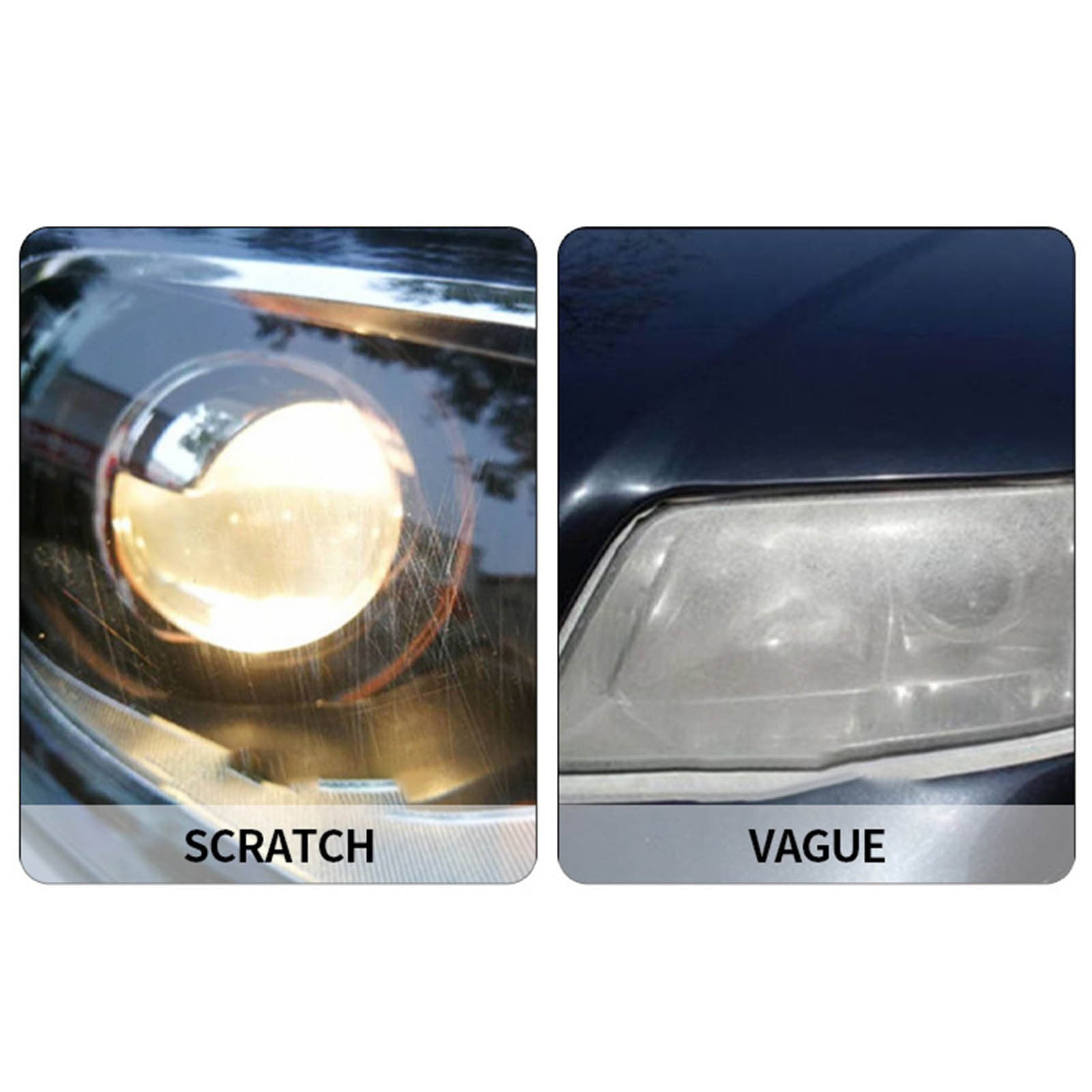 Car Headlight Restoration Spray, Headlight Restorer Liquid Spray, Headlamp Brightener Car Care Repair Kit, Uvresistant & Effective Headlight Coating Spray 120Ml