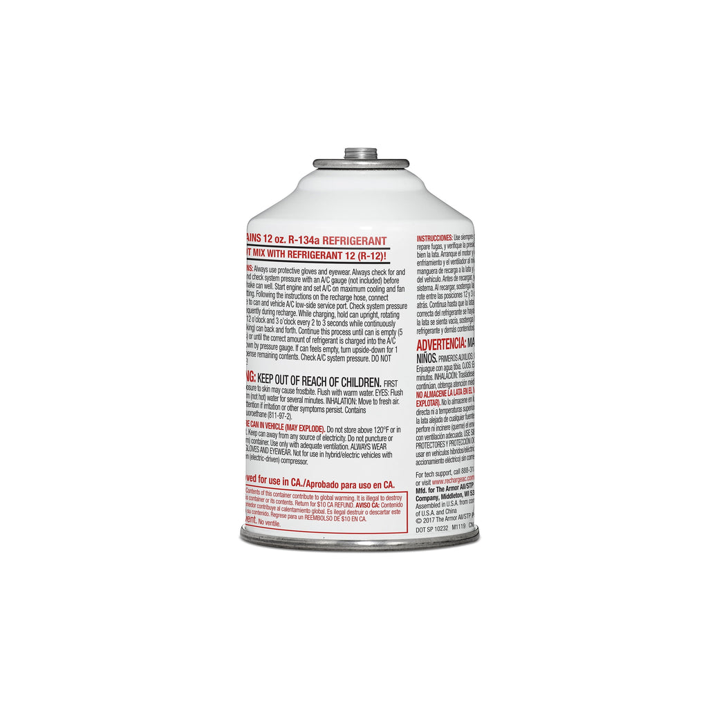 Certified A/C Pro R-134a Auto Air Conditioner Refrigerant -12 OZ