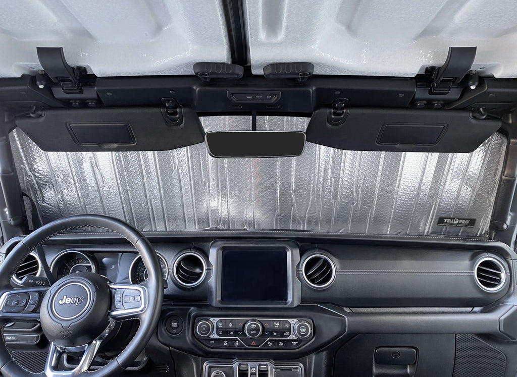 Front Windshield Sunshade for 2020-2023 Jeep Gladiator Pickup - No Sensor