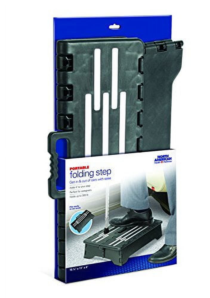 North American Health & Wellness Portable Folding Step, Black