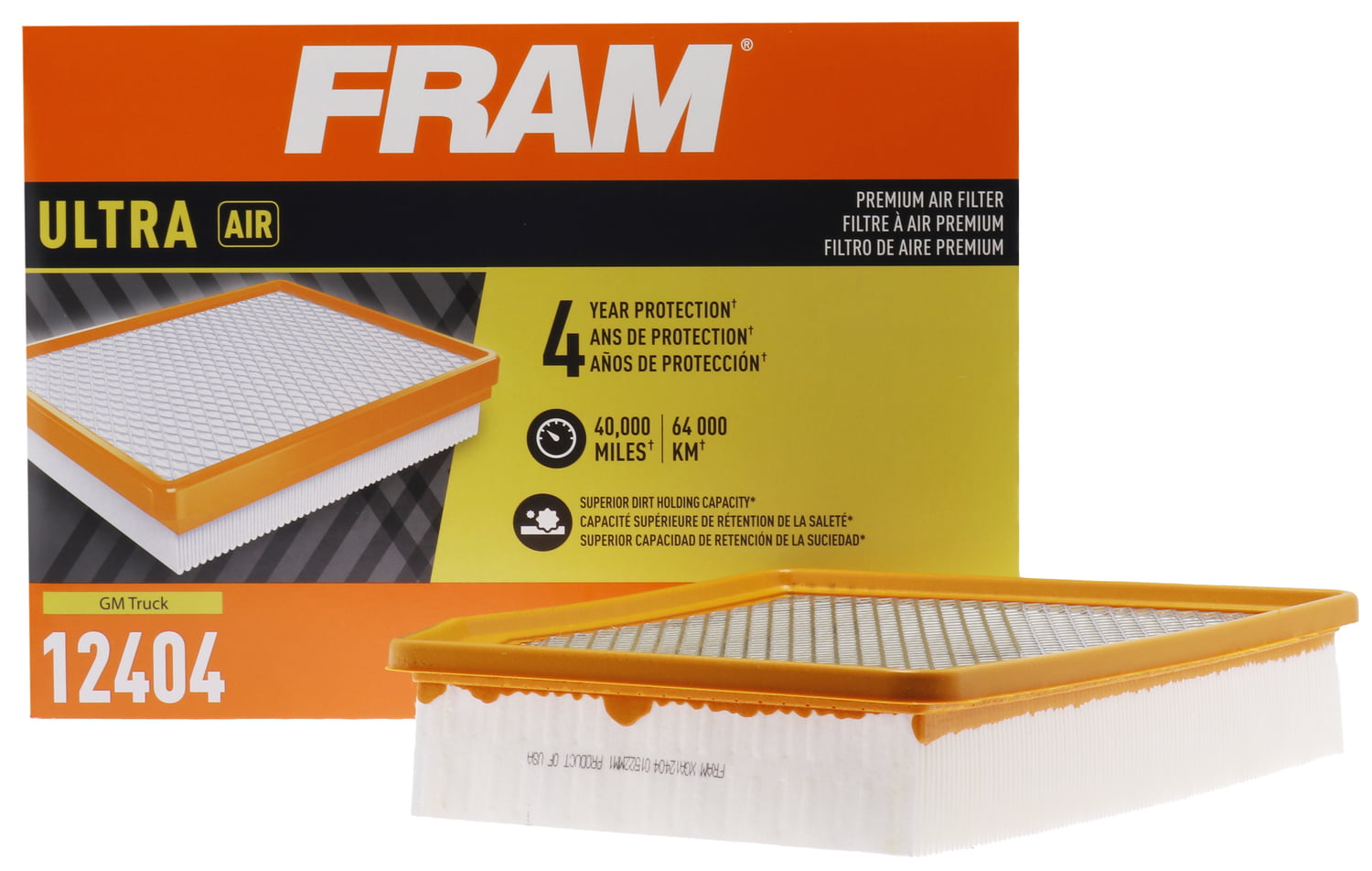 FRAM Ultra Air, XGA12404, Premium Engine Air Filter for Select Cadillac, Chevrolet and GMC Vehicles Fits select: 2019-2023 CHEVROLET SILVERADO, 2021-2023 CHEVROLET TAHOE