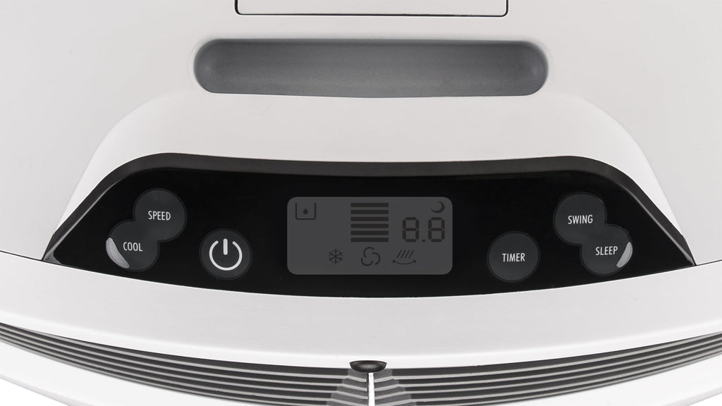 Honeywell 525-729CFM Portable Evaporative Cooler, Fan & Humidifier with Ice Compartment & Remote, CL30XCWW, White