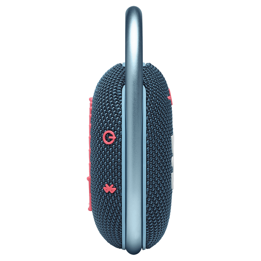 JBL Clip 4 Portable Wireless Bluetooth Waterproof Carabiner Speaker with JBL Pro Sound - Blue Coral Pink