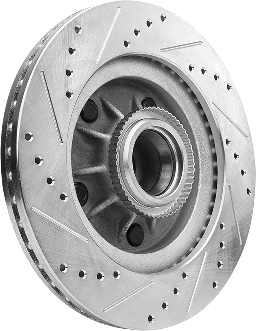 Detroit Axle - 12.13" (308mm) Front Drilled and Slotted Brake Rotors Replacement for Ford F-150 Lincoln Blackwood Fits select: 2000-2003 FORD F150