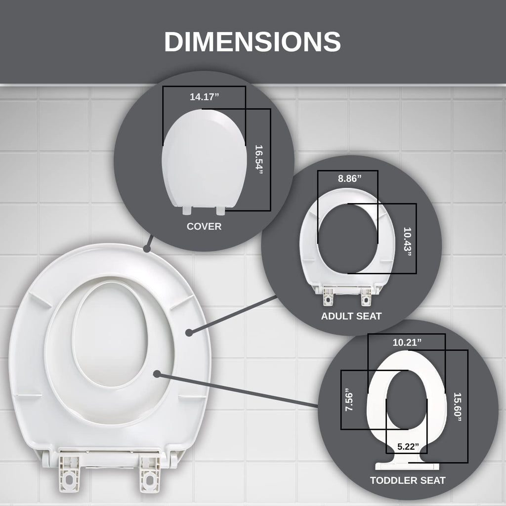 UMIEN / Potty Training Seat Ideal 2 in 1 Toilet Seat for Toddlers & Adults. (Round)