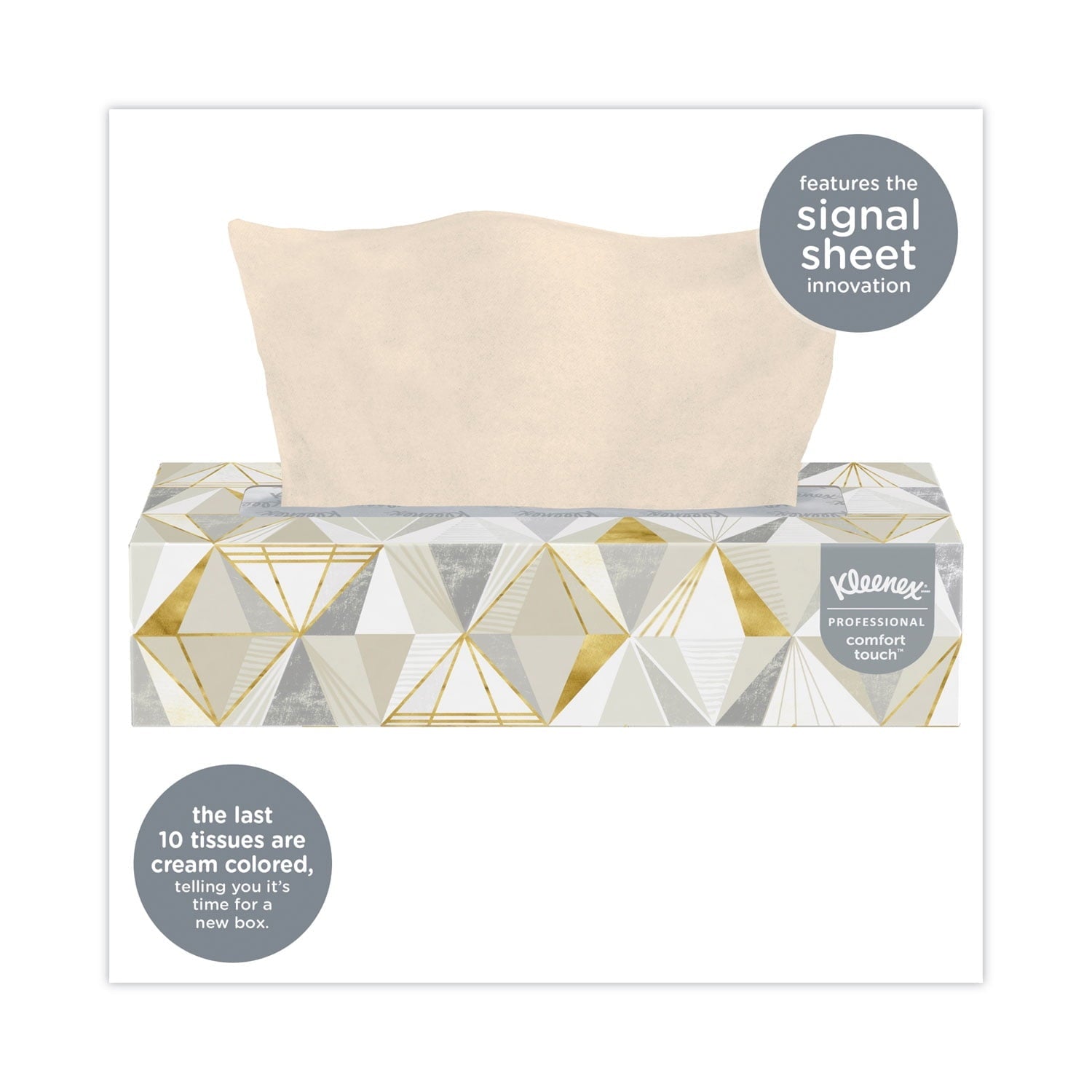 Kleenex White Facial Tissue, 2-Ply, 125 Sheets/Box, 12 Boxes/Carton -KCC03076