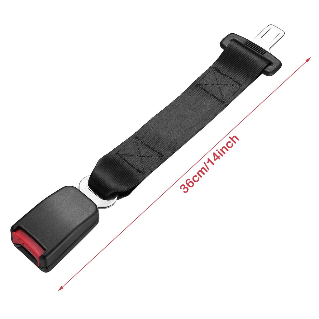 2PCS Universal Car Auto Safety Seat Belt Extender Seatbelt Extension Strap Buckle 14"INCH