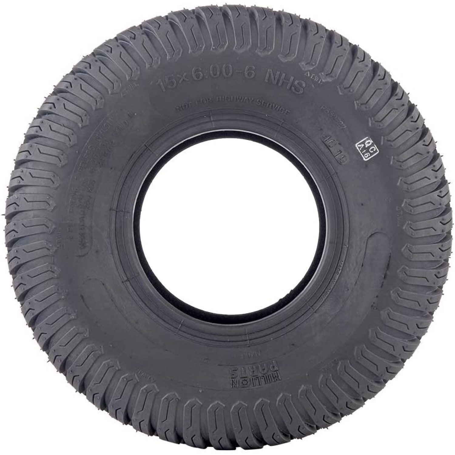 Pair 15X6-6 15x6.00x6 Turf Tires 4 Ply Lawn Mower & Garden Tractor Tubeless Tires