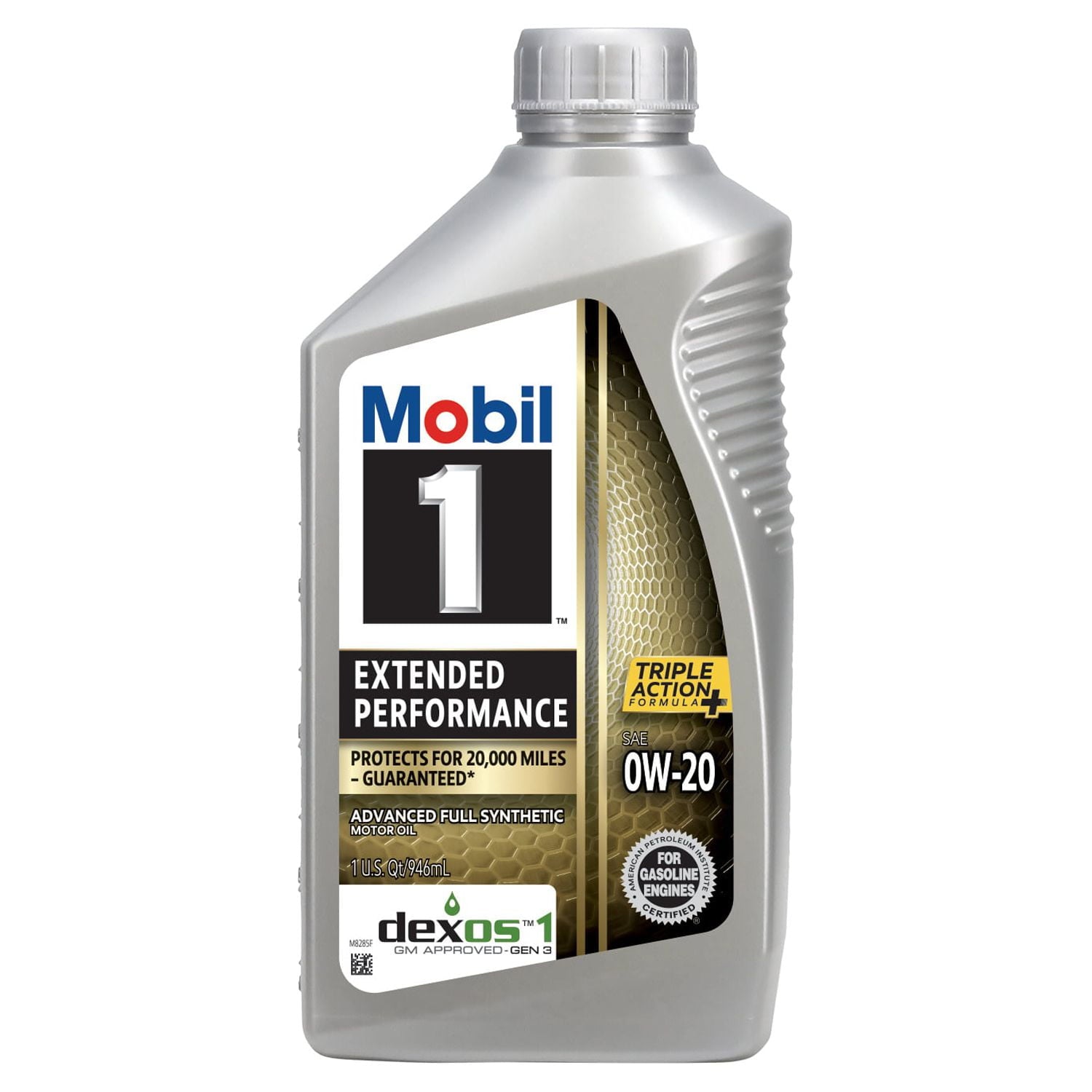 Mobil 1 Extended Performance Full Synthetic Motor Oil 0W-20, 1 qt