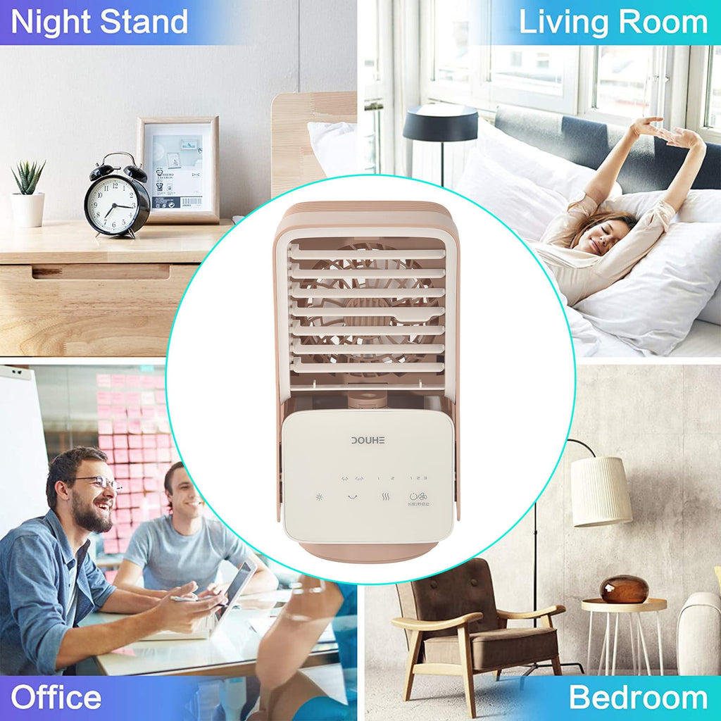 Zeceouar Clearance Items for Home Portable Conditioner Fan Rechargeable Evaporative With 3 Speeds 7 Colors