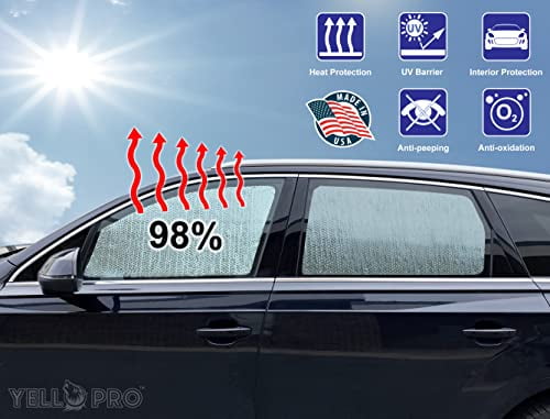 Side Window Rear Seats 2nd Row Sunshades (Set of 2) for 2022-2023 Jeep Grand Wagoneer SUV (Not for Wagoneer)
