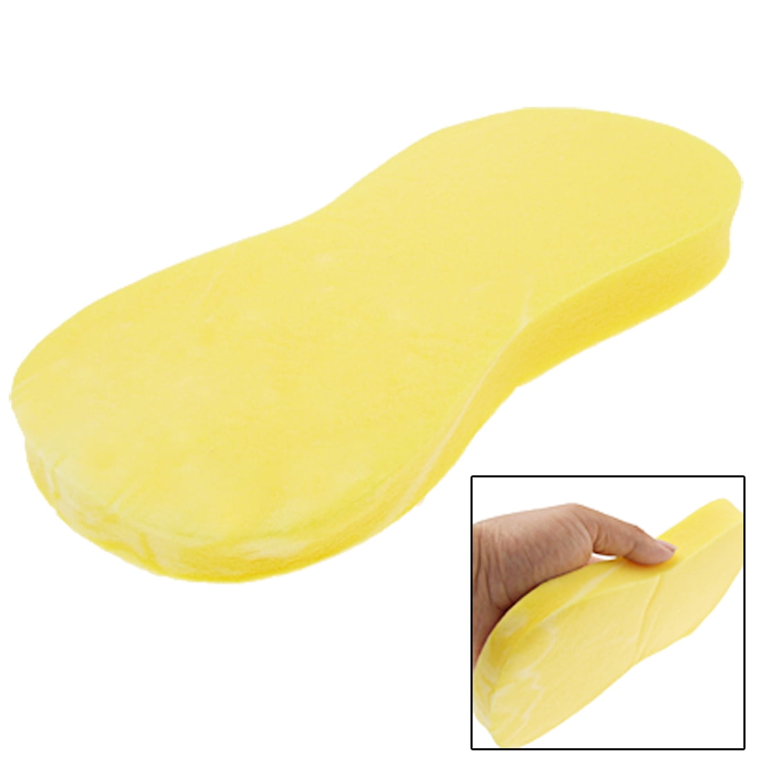 Durable Practical Expanding Bone Shaped Car Wash Sponge Yellow