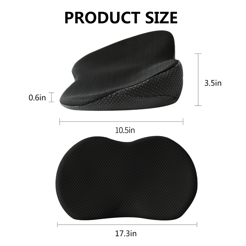 Livtribe Car Seat Cushion - Memory Foam Car Seat Pad - Sciatica & Lower Back Pain Relief - Car Seat Cushions for Driving - Road Trip Essentials for Drivers(Black)
