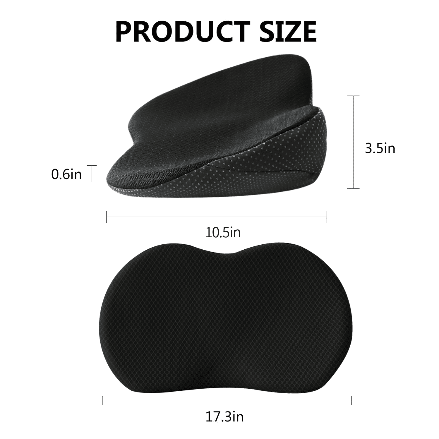 Livtribe Car Seat Cushion - Memory Foam Car Seat Pad - Sciatica & Lower Back Pain Relief - Car Seat Cushions for Driving - Road Trip Essentials for Drivers(Black)
