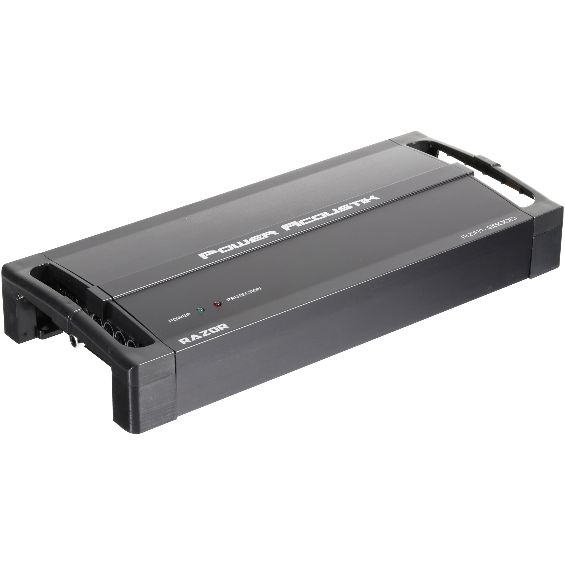 Power Acoustik RZR1-2500D Amplifier | RAZOR Series Subwoofer 1-Channel Amplifier | 2 Ohm Max Power 2,500 Watts