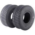 Pair 15X6-6 15x6.00x6 Turf Tires 4 Ply Lawn Mower & Garden Tractor Tubeless Tires