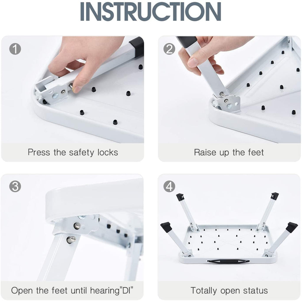 Kingrack Folding Step Stool for Adults, Non-Slip One Step Ladder, Collapsible Stool, Lightweight Foot Stool Up to 330 lbs