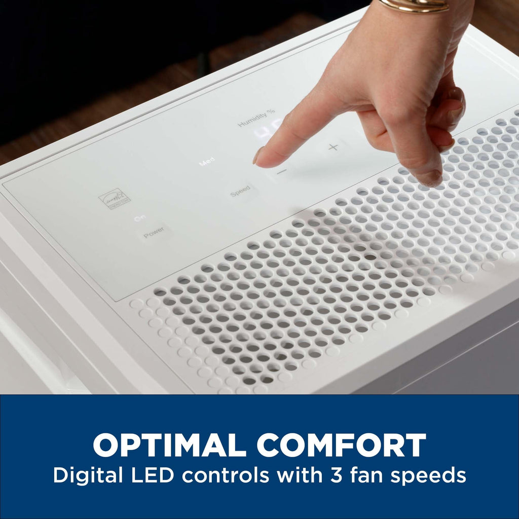 GE Energy Star Portable Dehumidifier 35 Pint, Perfect for Basement or Rooms up to 3000 Sq ft