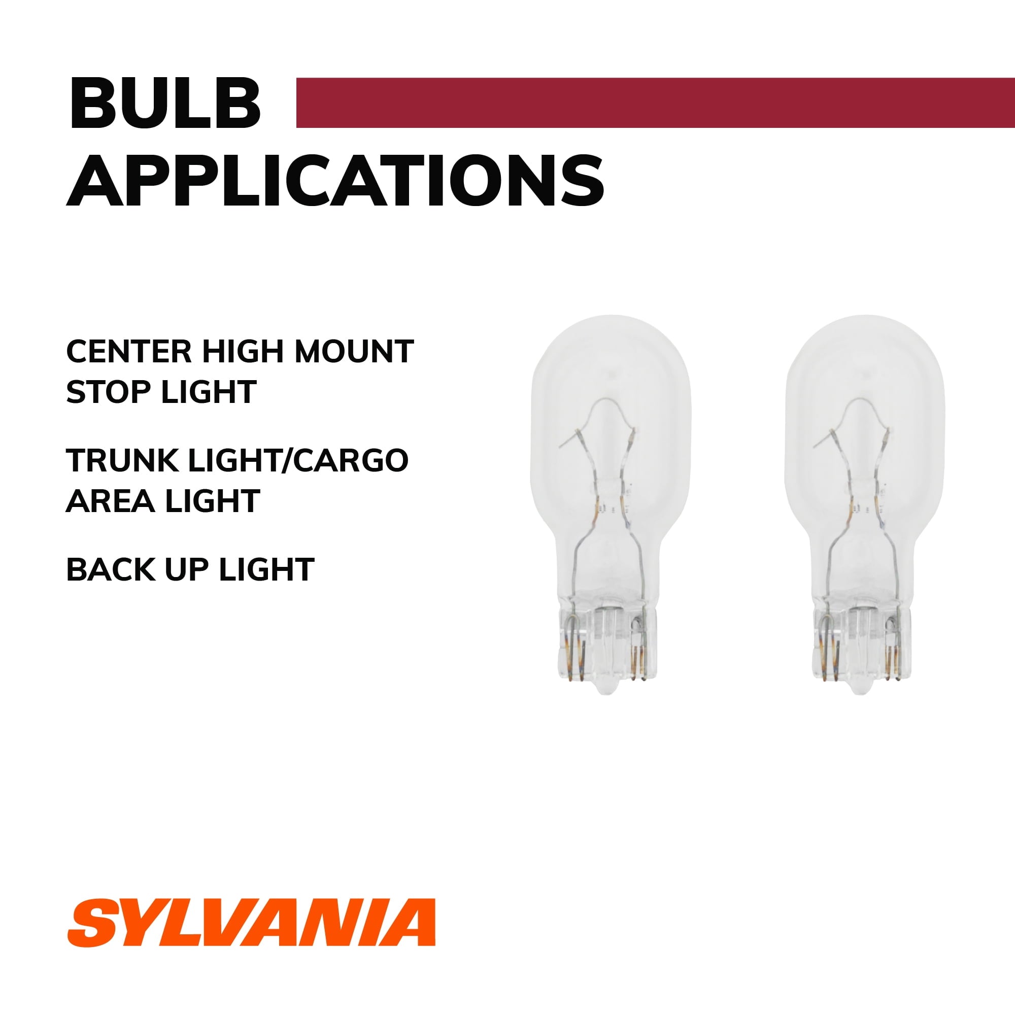 Sylvania 921 Long Life Automotive Mini Bulb, Pack of 2.