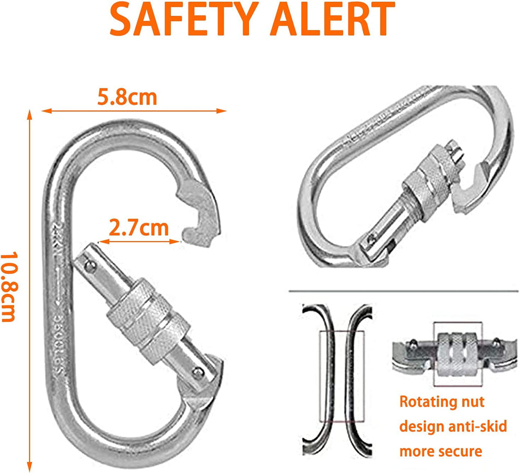 LUKEE 13FT Resin Emergency Fire Escape Ladder Fast to Deploy & Easy to Use Compact