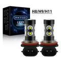 For Chevrolet Impala 2006-2013 - 6000K White LED H8/H9/H11 Fog Light Bulbs Kit 2x