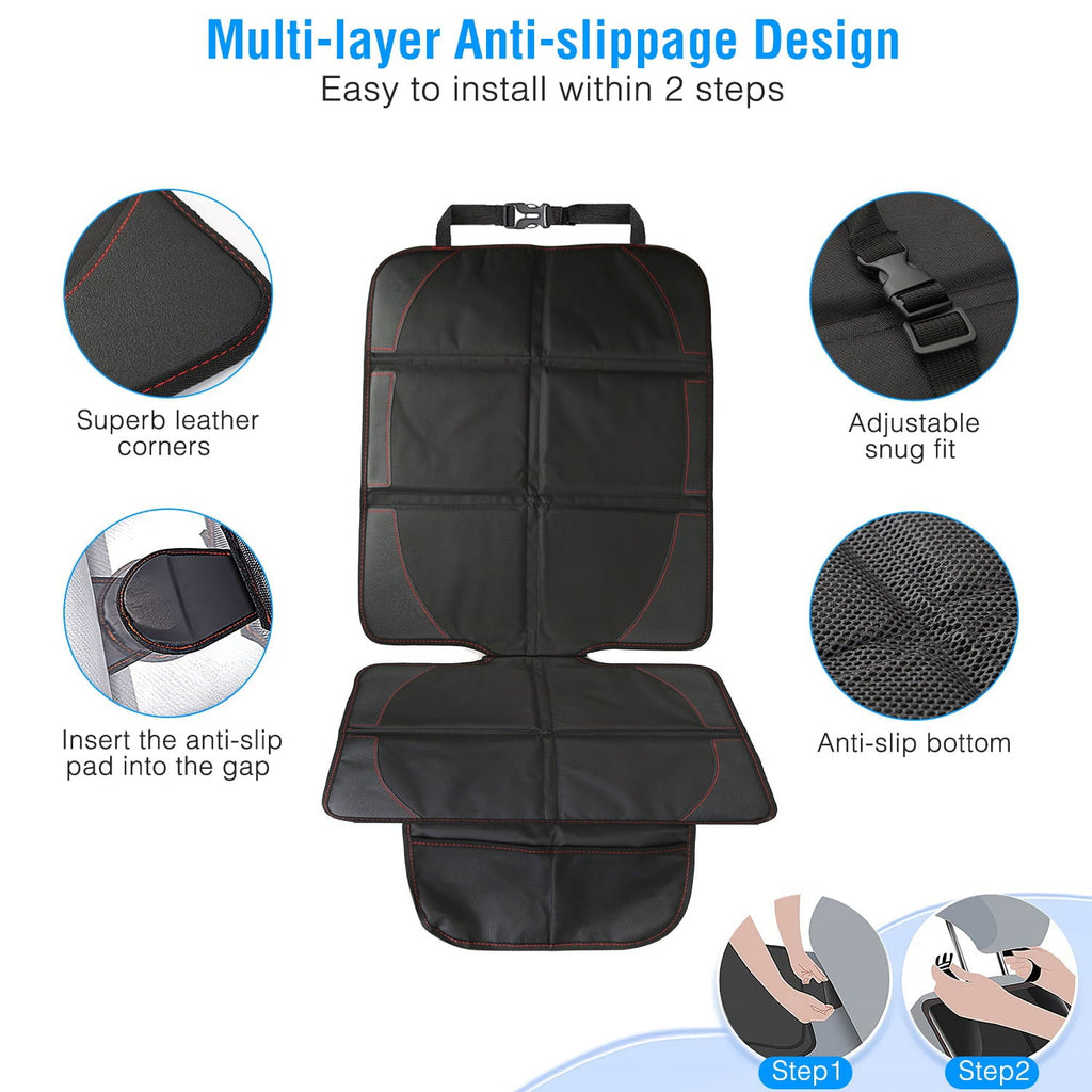 iMountek 2 Packs Protector with Thick Padding Protector Car Seat Car Seat Pad Car Seat Cushion