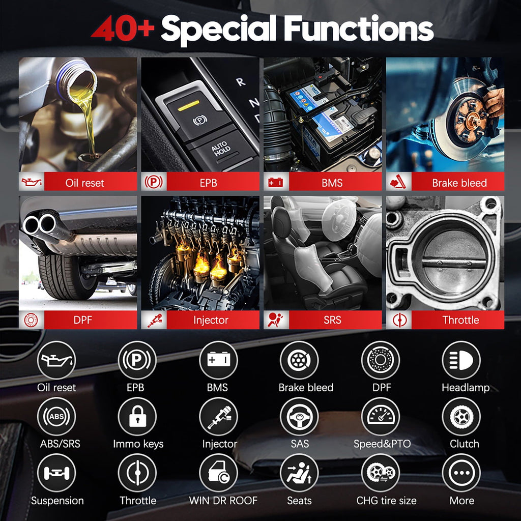 Vident iSmart 800 Pro BT Automotive Scan Tool, Full System Bi-Directional Car Scanner, 40+ Services Bluetooth Version