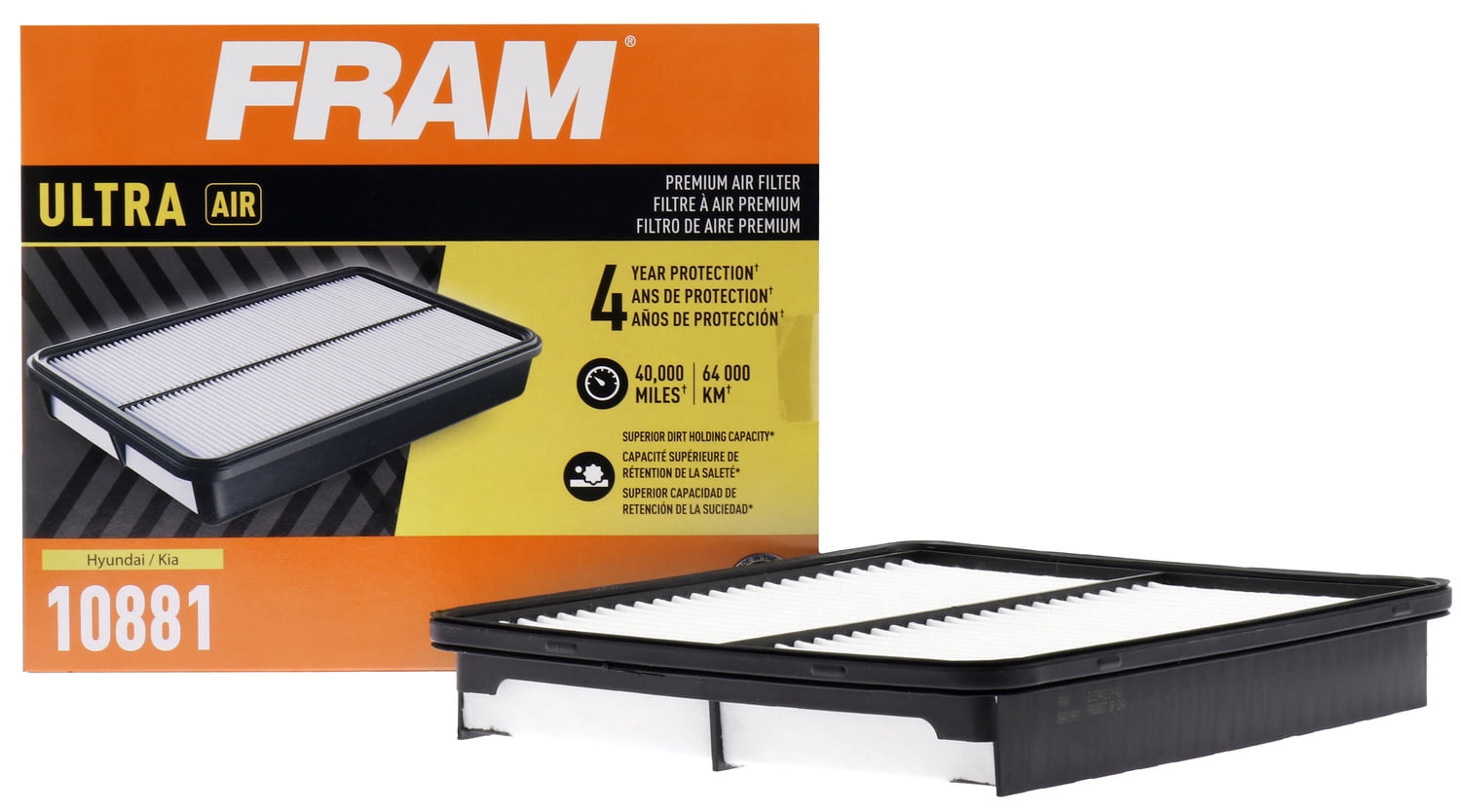 FRAM Ultra Air XGA10881, Premium Engine Air Filter, Replacement Filter for Select Hyundai and Kia Vehicles Fits select: 2011-2014 HYUNDAI SONATA, 2013-2015 KIA OPTIMA