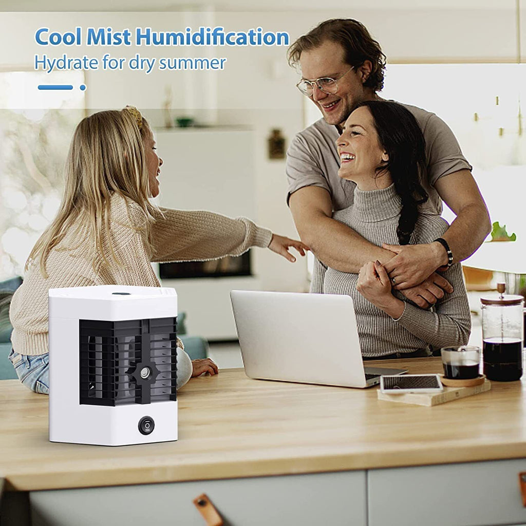 Portable Air Conditioners Mini Desktop Humidifier Cooler Personal Space Cooler