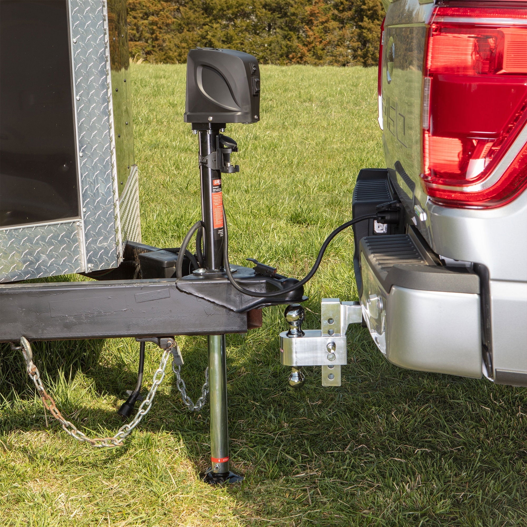 Uriah Products Electric 7 Way Connector 5000lb Lift Capacity Trailer Jack