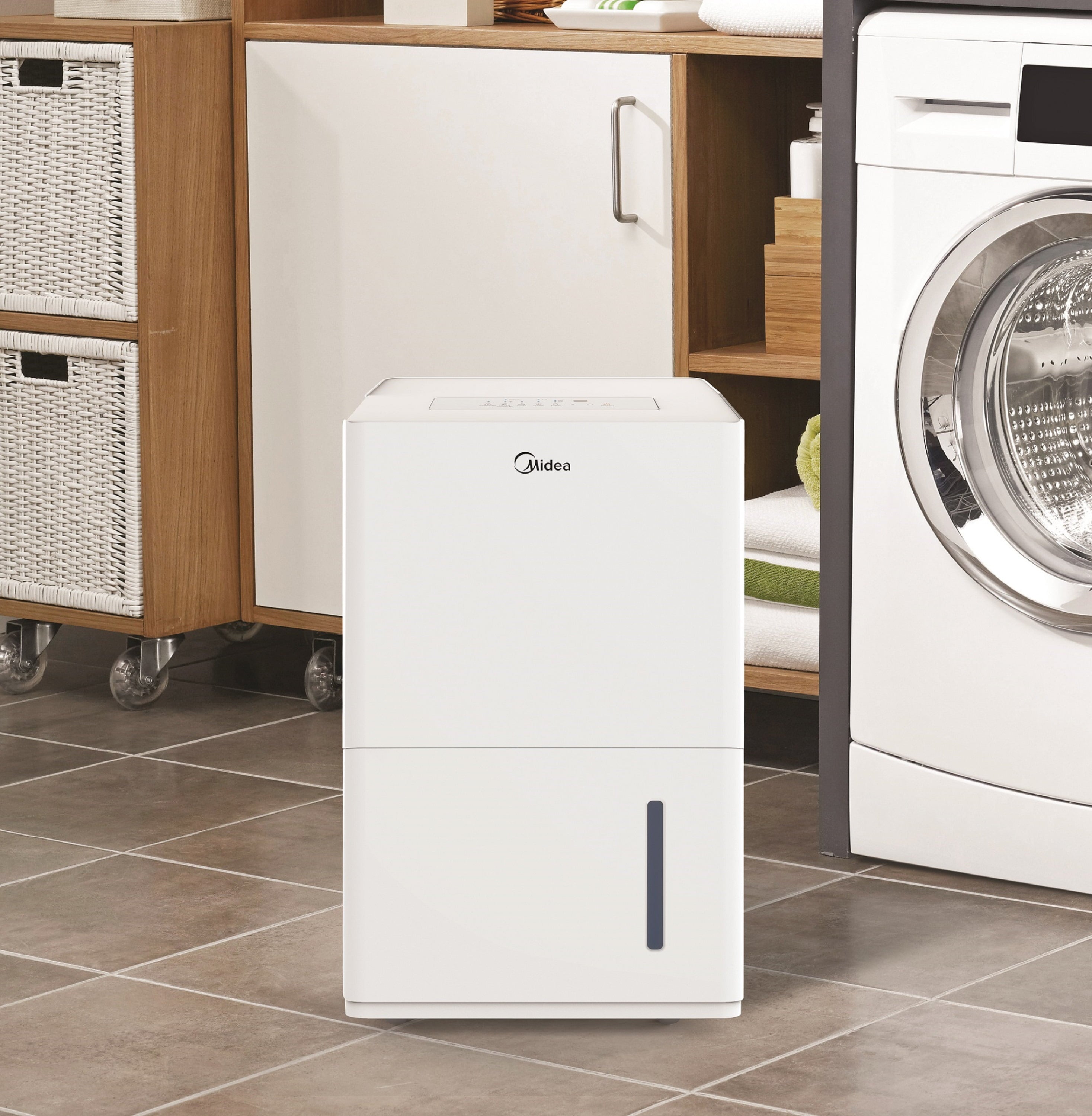 Midea 35-Pint Smart Dehumidifier - Very Damp Rooms, Energy Star, White, MAD35S1WWT
