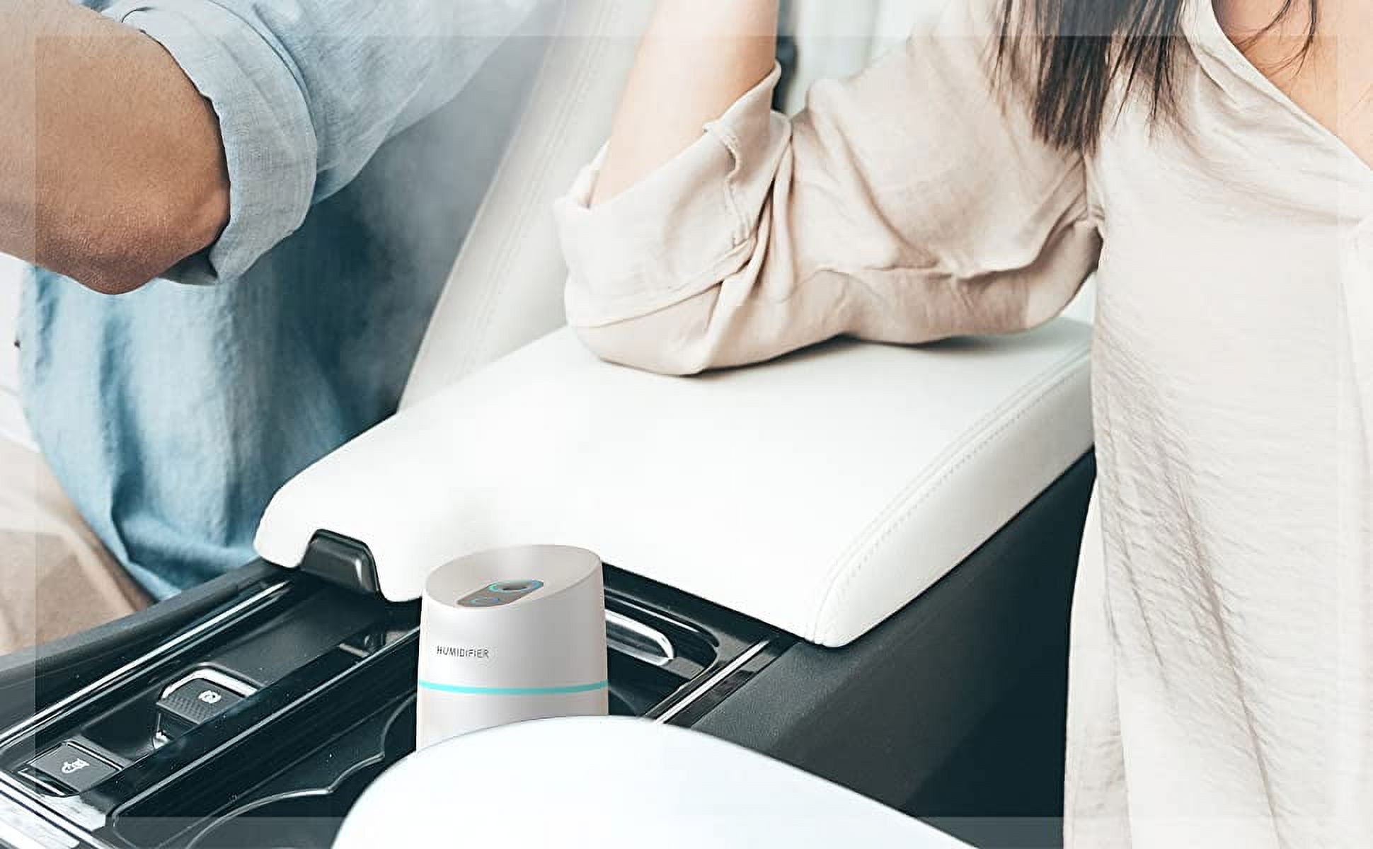 HONGGE Portable Personal, Mini Mist Humidifier with USB, White