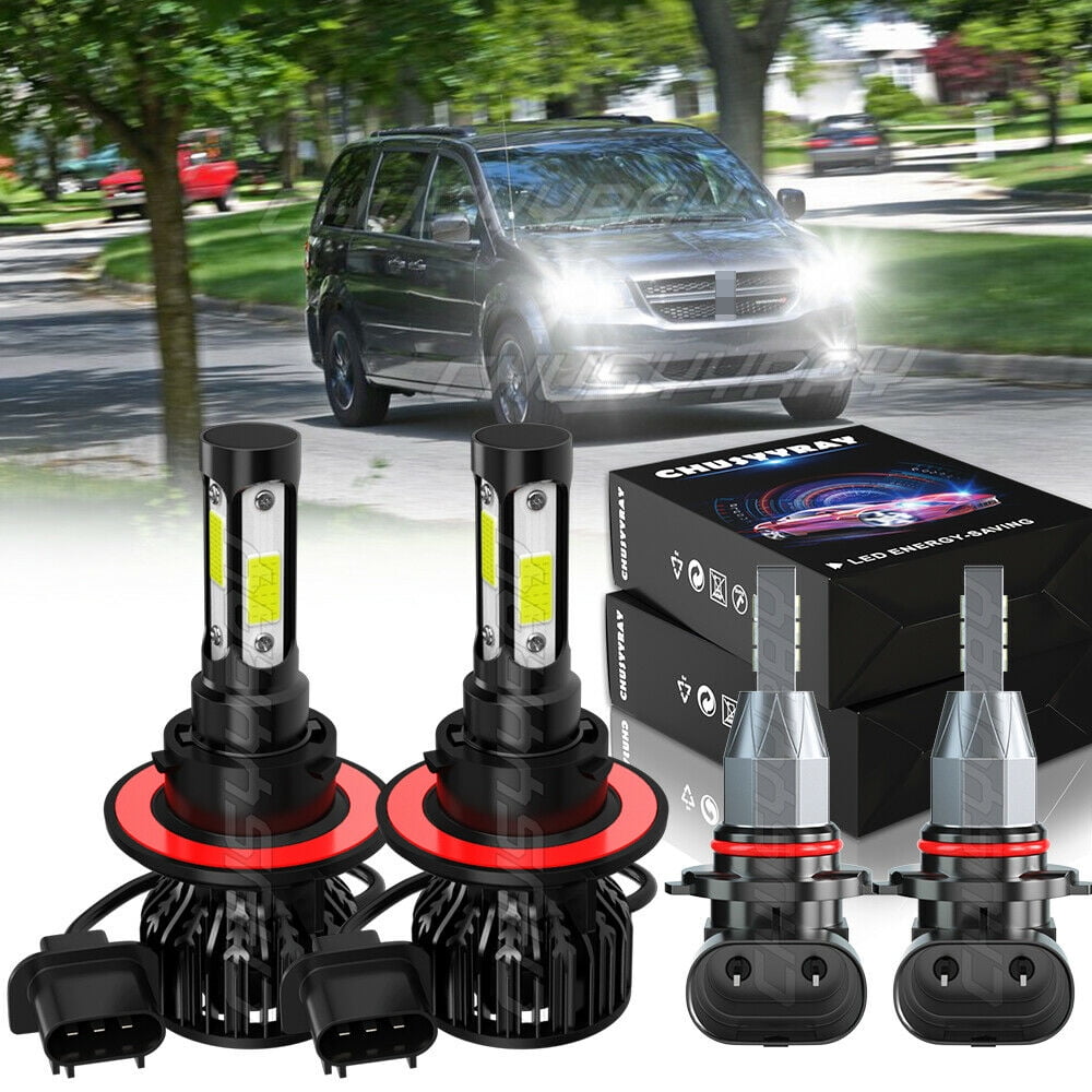 For Hummer H3 2006 2007 2008-2010 LED Headlight Hi/Lo+Fog Light Bulbs Combo Kit