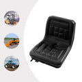 Universal Lawn Tractor Seat Replacement Tractor Forklift Seat & Rail Universal Lawn Mower Seat Waterproof Slidable PVC Black
