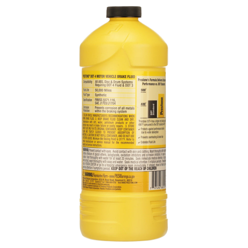 Prestone Dot 4 Brake Fluid 32 fl oz
